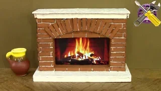 DIY Mini Fireplace With Faux Fire 🔥 Faux Fireplace made of Cardboard