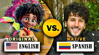 Disney Singers - ENGLISH vs NATIVE LANGUAGE (same song comparison)