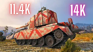 World of Tanks FV4005 Stage II 11.4K Damage  & FV4005 - 14K Damage