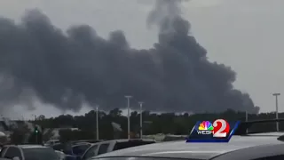 Первое видео с места взрыва Falcon 9 во Флориде 01 09 2016