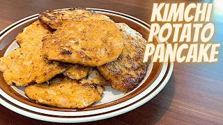 KIMCHI POTATO PANCAKE|KIMCHI POTATO PANCAKES RECIPE|KIMCHI WITH POTATOES|HOW TO MAKE POTATO KIMCHI