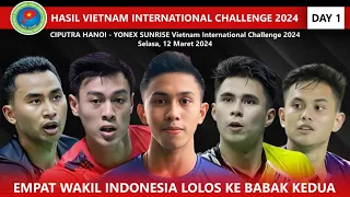 Hasil Vietnam International Challenge 2024 Day 1 Babak Pertama. Empat Wakil Ke Babak Kedua