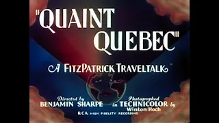 Quaint Quebec - 1936