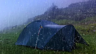 Heavy Rain and Thunderstorm Sound for Sleeping, Rain Sounds on Tent for Relaxing, Deep Sleep, ASMR