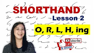How to write STENO SHORTHAND - Lesson 2