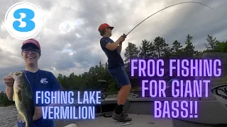 Fishing Lake Vermilion Ep. 3 - Catching GIANT BASS on TOPWATER!!