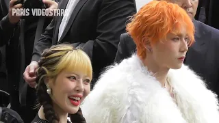 HyunA & Dawn @ Paris Fashion Week 25 June 2022 show Loewe