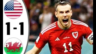 United States Vs wales 1_1 Highlights FIFA world cup 2022