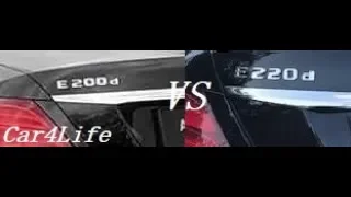 Mercedes Benz E-Class W213 E200d vs E220d