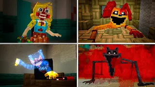 All Scenes and Jumpscares in ICEy's NEW Mod - Poppy Playtime Chapter 3 (Realistic Minecraft Addon