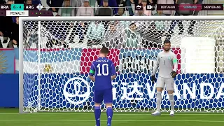 Brazil vs Argentina / penalty shootout / semifinal fifa mobile world cup / gameplay 4k