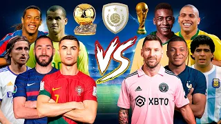 BALLON D'OR WINNERS 🆚 WORLD CUP WINNERS (Ronaldo, Messi, Pelé, Mbappé, Maradona, Ronaldinho) 🔥⚽💪
