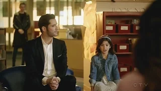 Lucifer 2x15 Trixie Says  She Pretends to be Okey in Class - Chloe Heard Her Season 2 Episode 15