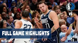 Luka Doncic (32 points) Highlights vs. Memphis Grizzlies | 10/22/22