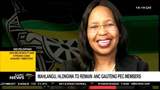 Many angered by Gauteng ANC's decision not to suspend Mahlangu, Hlongwa