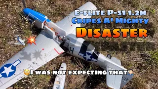 P-51D Crash! Total disaster 🛩️💥🤦🏻‍♂️😭 E-Flite P-51D Mustang 1.2m “Cripes A’Mighty 3rd”