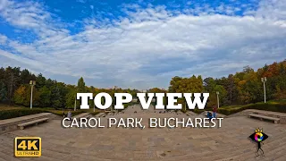 TOP view TIME LAPSE over Carol Park | Bucharest | 4k60fps | 🇷🇴