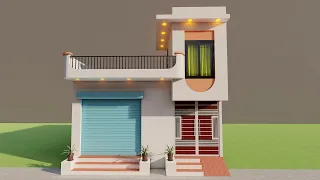 single story shop with house design,20*30 dukan or makan ka naksha,20x30 dukan or do kamre ka makan