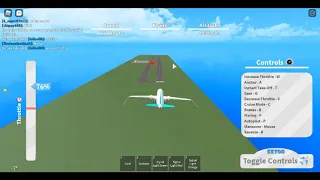 Keyon Air with my friend RP Landing PT1 [ROBLOX]