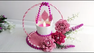 DIY Candle Holder | Easy home decoration ideas | Swing Tealight holder | Showpiece