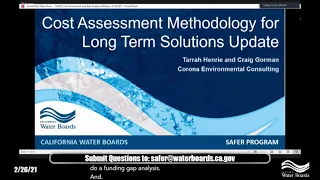 Public Webinar  SAFER  Cost Assessment Model Preliminary Results and Gap Analysis   February 26, 202