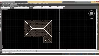 Autocad tutorial - Draw roof in Autcad