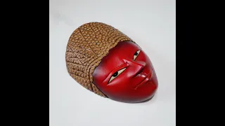 HOW TO DO ANTIQUE FINISH ON JAVANESE ETHNIC WOODEN MASK - HANDYHELENCRAFTS PROJECT # 04