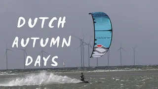 Kitesurfing in Dutch Autumn conditions