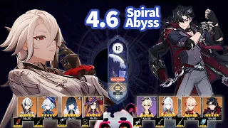 Spiral Abyss 4.6 -  Arlecchinno C0 Vaporize  & Wriothesley  C0 Hyper Carry - Genshin Impact