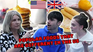 BRITISH FAMILY REACT | POPULAR FOODS THAT ARE DIFFERENT IN THE US!