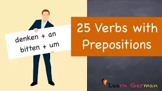 Learn German | German for daily use | 25 Verbs with prepositions | A2 | B1