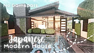 Roblox Bloxburg - No Gamepass Japanese Inspired Modern House - Minami Oroi