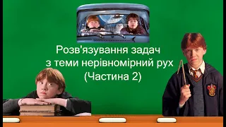 Розв'язування задач з теми нерівномірний рух (частина 2) 7 клас