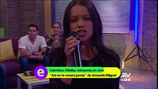 Valentina Villalba "La Voz de Oro" - Así no te amará jamás (en vivo) ENTREVISTA EN CONTACTO