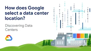 How does Google select a data center location?