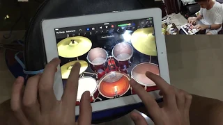 Slipknot PSYCHOSOCIAL - AWESOME!! drum cover on GarageBand app by a 15 year old