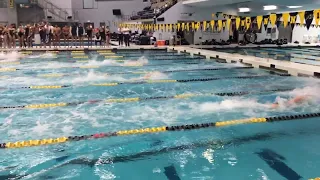 2022 23 Navy Swimming & Diving: Boston College & Penn State at NAVY-400 Free Relay heat 2