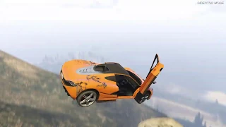 Grand Theft Auto 5 - Driving Exotic Cars Off Mt Chiliad #2 (GTA 5)