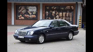 Mercedes E230 W210 stan kolekcjonerski, skórzana tapicerka, klimatyzacja, niski przebieg
