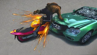 GTA 4 Motorcycle Crashes Ragdoll Compilation Ep. 71