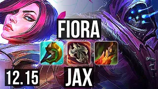 FIORA vs JAX (TOP) | 8/0/8, 1.1M mastery, Legendary | EUW Grandmaster | 12.15