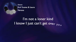 Koit Toome & Laura - Verona (Estonia) [Karaoke Version]