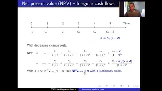 NPV and IRR -- Part 02a -- Irregular cash flows