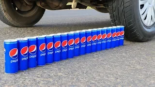 Aplastando Cosas Crujientes y Suaves! Pepsi VS Rueda de Coche