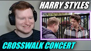 Harry Styles Performs a Crosswalk Concert REACTION!!!!