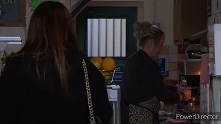 Coronation Street - Carla and Damon Scene (In The Cafe) (16th January 2023)