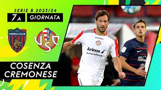 COSENZA - CREMONESE 1-2 | 7a Giornata Serie B 2023/24 (63' Mazzocchi; 61' Collocolo, 79' Coda)