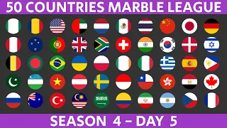 50 Countries Marble Race League Season 4 Day 5/10 Marble Race in Algodoo