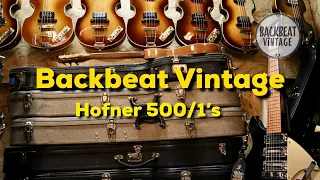 Hofner 500/1 Bass Collection. Backbeat Vintage Update.