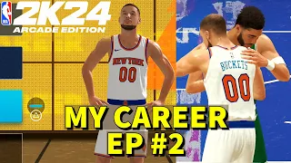 DEBUT VS BOSTON CELTICS | NBA 2K24 Arcade Edition My Career